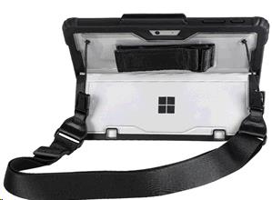 Microsoft Surface Go 4/3/2/Go Force Case with Shoulder Strap - Black thumbnail