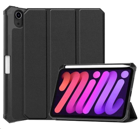 iPad Mini 6/7 Smart Stand Cover with Pencil Holder - Black thumbnail