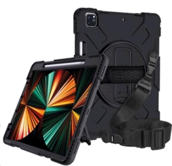 Apple iPad Pro 12.9 3rd Gen Wolverine Case NO Stylus Holder/NO Screen - Black thumbnail