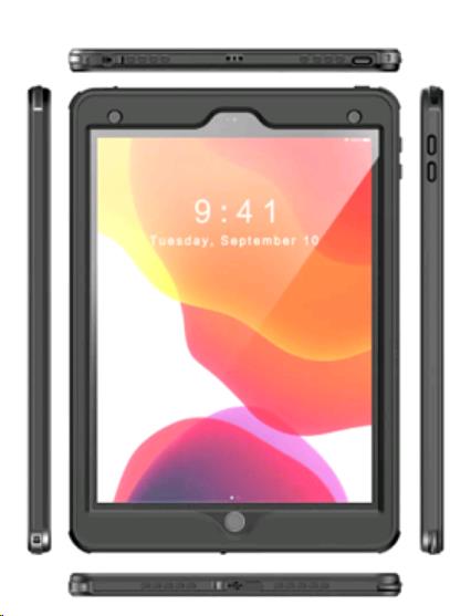 Apple iPad 9.7 IP68 Infection Control Case Black thumbnail