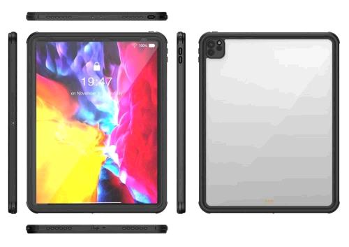 iPad Pro 12.9 4th Gen IP68 Infection Control Case - Black thumbnail