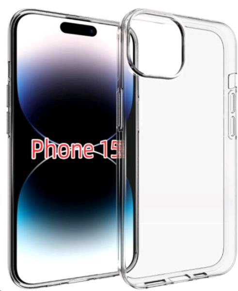 Apple iPhone 15 Pro Max Clear Gel Case thumbnail