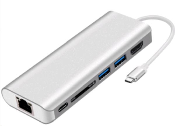 L72 Type C 6 Port Adapter - Silver thumbnail