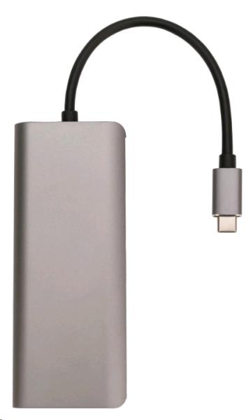 L72 Type C 6 Port Adapter - Silver thumbnail
