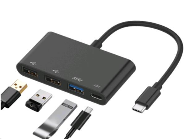 U37 4 Port Adapter - Silver thumbnail