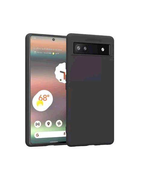 Google Pixel 6 Matte Silicone Case- Black thumbnail