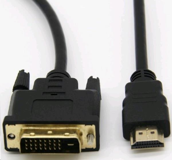 L63 DVI Male to HDMI Male Cable 2M - Black thumbnail