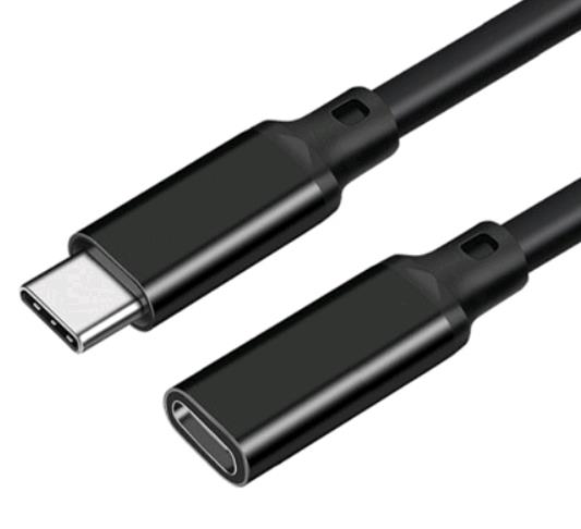 Type C (Male) to Type C (Female) Cable 20CM Black thumbnail