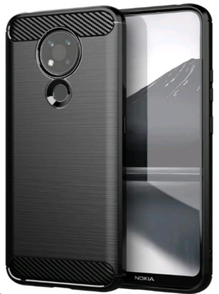 Nokia 3.4 Brushed Silicone Case- Black thumbnail
