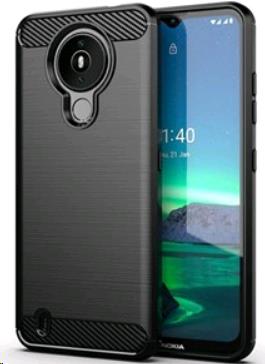 Nokia 1.4 Brushed Silicone Case- Black thumbnail