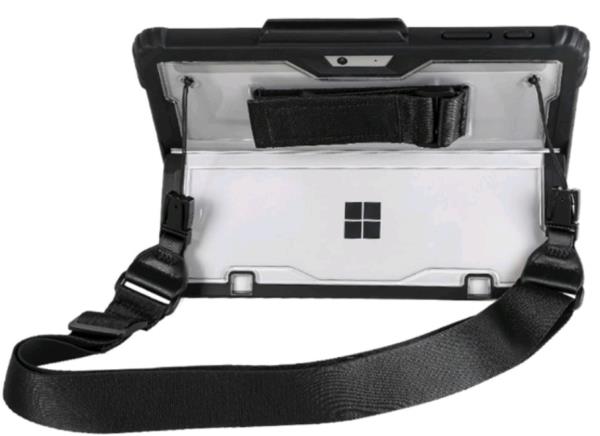 Microsoft Surface Pro 7 Plus/7/6/5/4 Force Case with Shoulder Strap - Black thumbnail