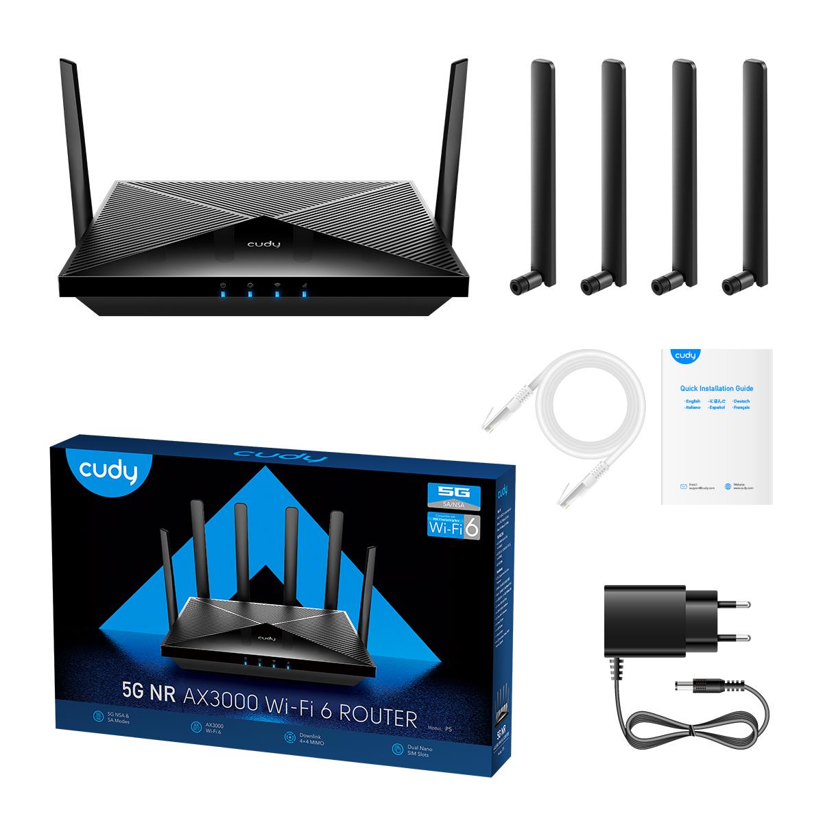 EU Product - AX3000 Wi-Fi 6 5G Router P5 - Router thumbnail