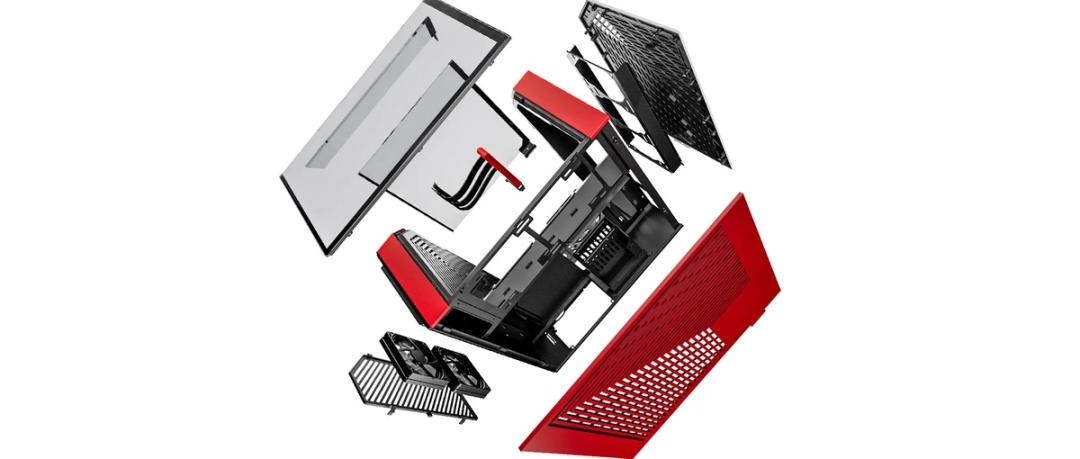 Y60 MID TOWER CASE RED thumbnail