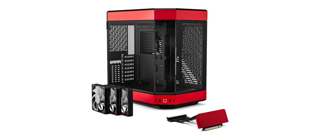 Y60 MID TOWER CASE RED thumbnail