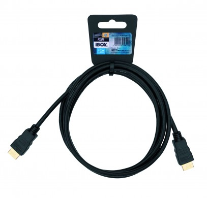 iBox ITVFHD0115 HDMI cable 1.5 m HDMI Type A (Standard) Black thumbnail
