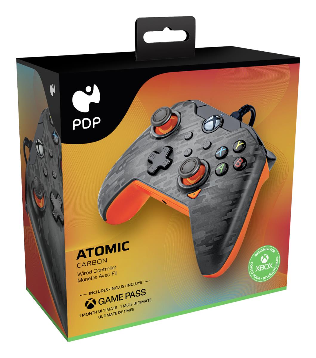 PDP Wired Controller: Atomic Carbon, For Xbox & Windows 10/11 thumbnail