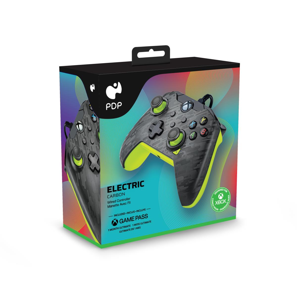 PDP Wired Controller: Electric Carbon - Xbox Series X|S, Xbox One, Xbox, Windows 10/11 thumbnail
