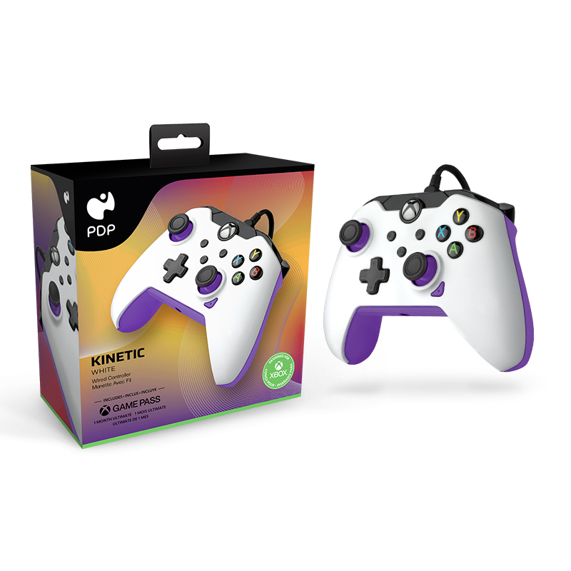 PDP 049-012-WPR Gaming Controller Purple, White USB Gamepad Analogue / Digital PC, Xbox, Xbox One X, thumbnail
