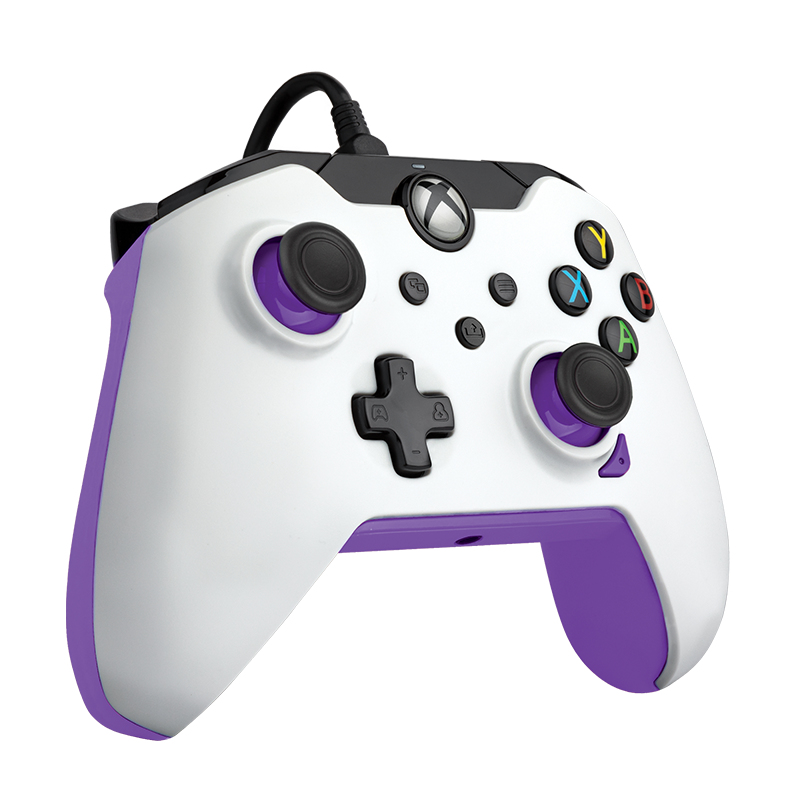 PDP 049-012-WPR Gaming Controller Purple, White USB Gamepad Analogue / Digital PC, Xbox, Xbox One X, thumbnail