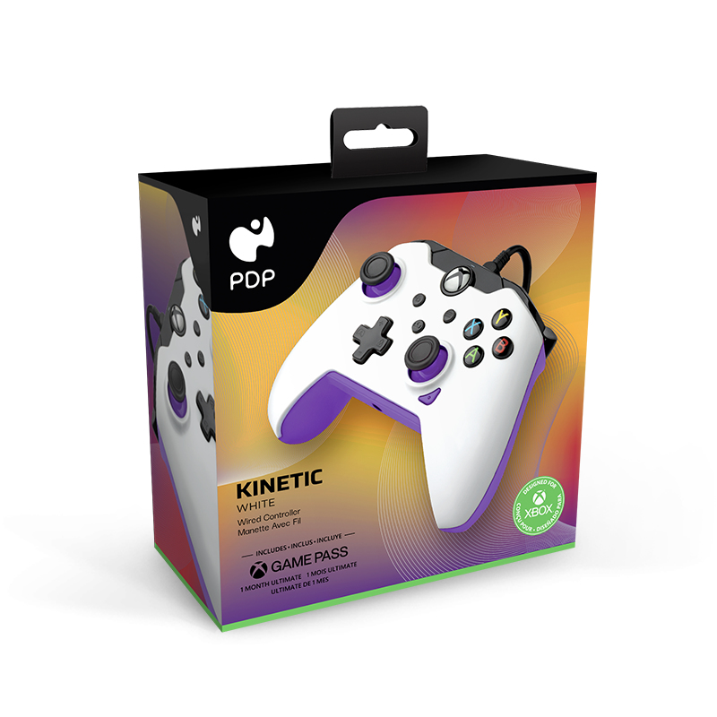 PDP 049-012-WPR Gaming Controller Purple, White USB Gamepad Analogue / Digital PC, Xbox, Xbox One X, thumbnail