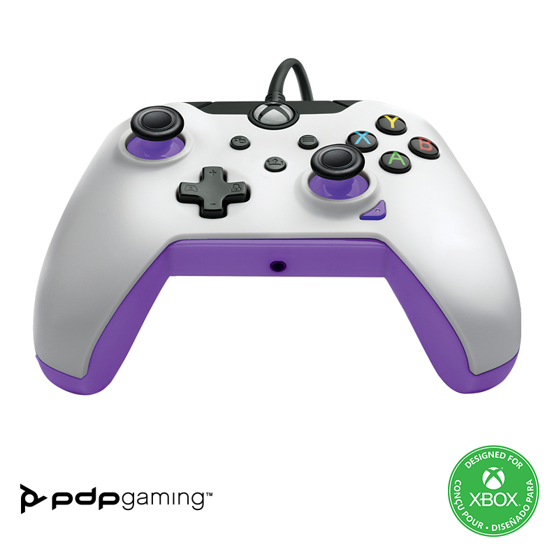 PDP 049-012-WPR Gaming Controller Purple, White USB Gamepad Analogue / Digital PC, Xbox, Xbox One X, thumbnail