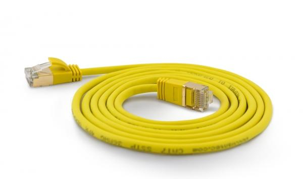EU Product - Patchkabel SSTP CAT7 Ste. CAT6a d=4mm  0,50m  gelb thumbnail