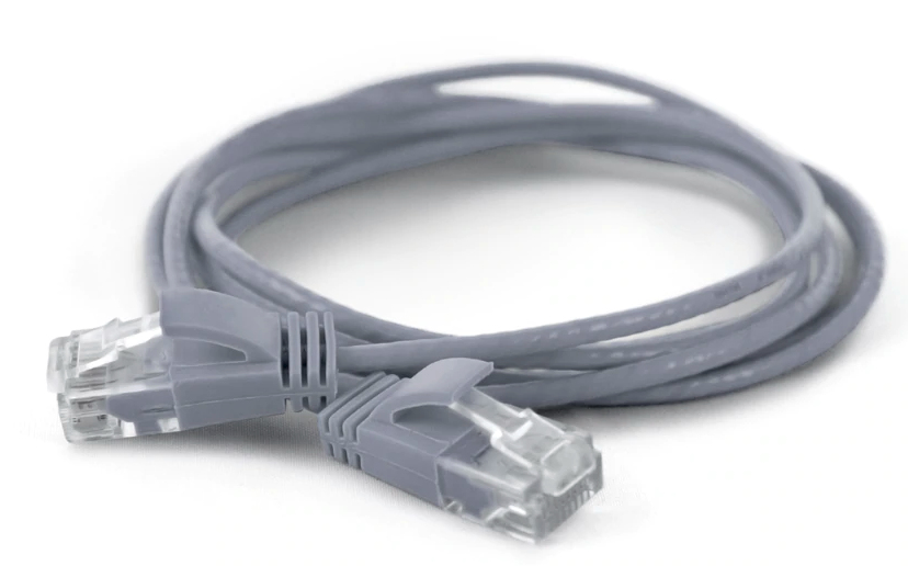 EU Product - Patchkabel UTP  CAT6a           d=2,8mm  0,10m grau thumbnail