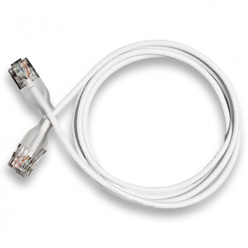 EU Product - Patchkabel UTP  CAT6a eGlow     d=2,8mm 1,00m  wei� thumbnail