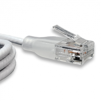 EU Product - Patchkabel UTP  CAT6a eGlow     d=2,8mm 1,00m  wei� thumbnail