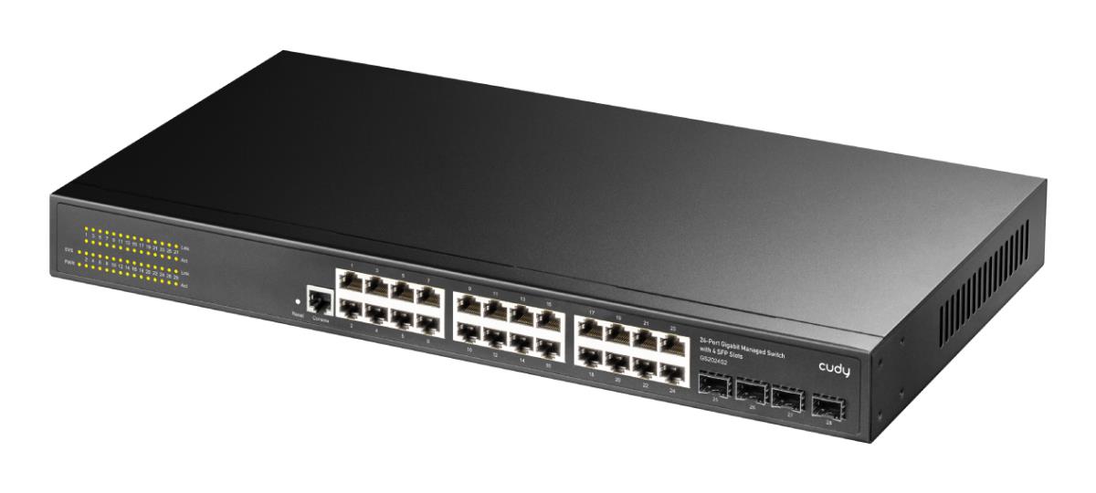 EU Product - GS2024S2 Switch Layer 2 Managed mit 4 Gigabit SFP - Switch - 0.1 Gbps thumbnail