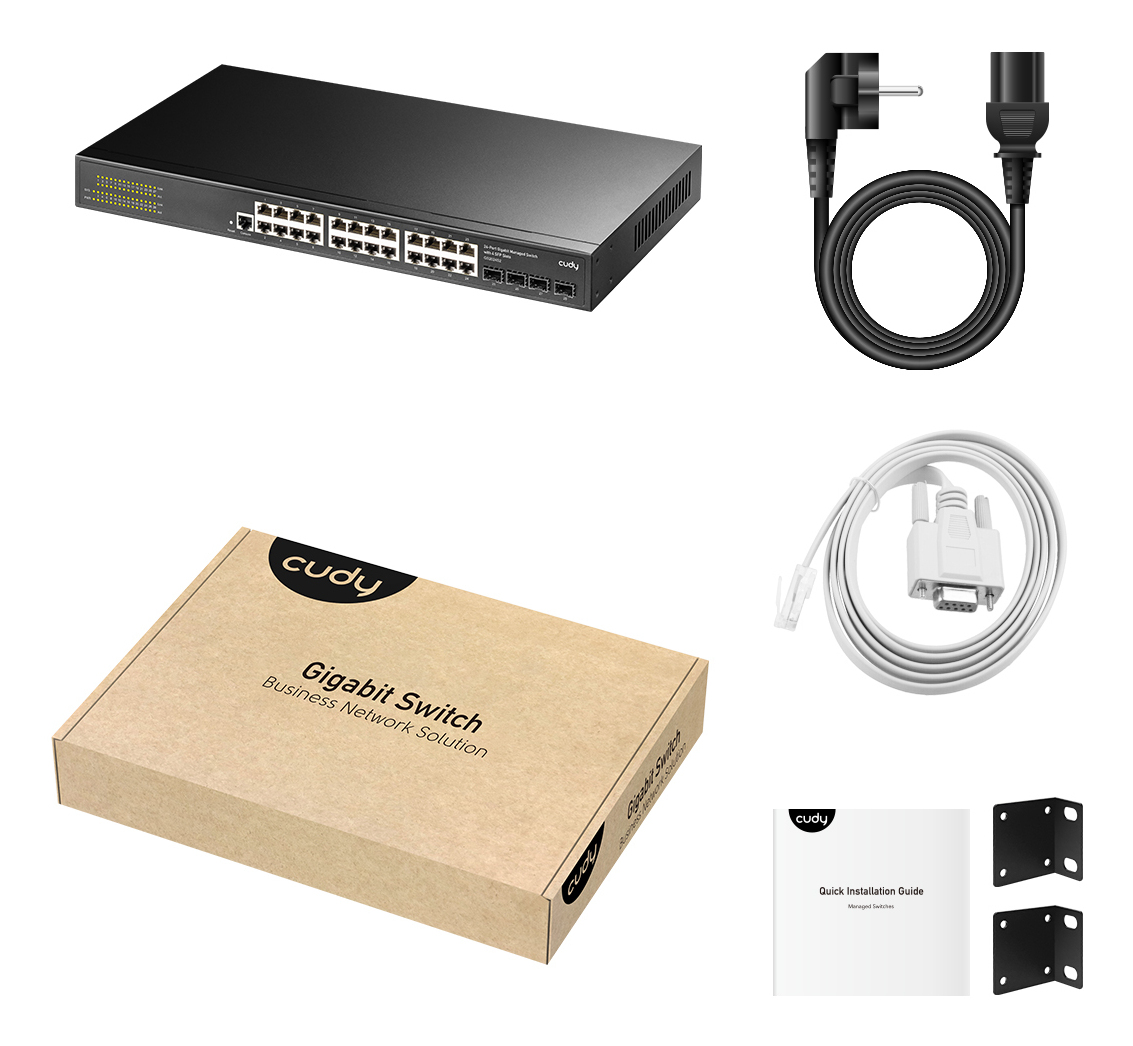 EU Product - GS2024S2 Switch Layer 2 Managed mit 4 Gigabit SFP - Switch - 0.1 Gbps thumbnail