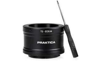 T2-EOS-M PRAKTICA T2 Canon EOS-M Mount Adapter with 42mm Thread for Spotting Scopes