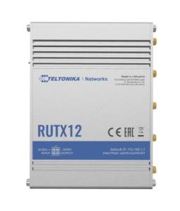 RUTX12 TELTONIKA RUTX12 - Wi-Fi 5 (802.11ac) - Dual-band (2.4 GHz / 5 GHz) - Ethernet LAN - 4G - Silver - Tabletop router
