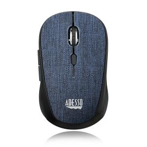 IMOUSE S80L ADESSO 2.4GHZ WIRELESS BLUE  FABRIC MINI OPTICAL MOUSE ,5-BUTTON ,  FABRIC SURFA