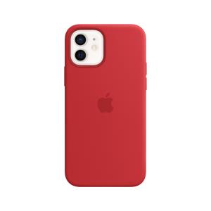 MHL63ZM/A APPLE - (PRODUCT) RED - back cover for mobile phone - with MagSafe - silicone - red - for iPhone 12, 12 Pro