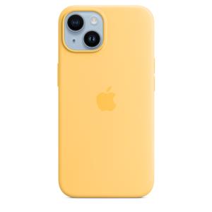MPT23ZM/A APPLE - Back cover for mobile phone - MagSafe compatibility - silicone - sunglow - for iPhone 14