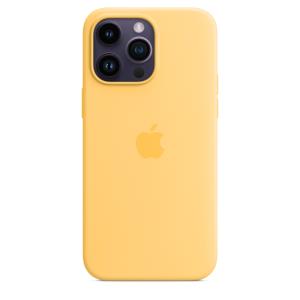 MPU03ZM/A APPLE - Back cover for mobile phone - with MagSafe - silicone - sunglow - for iPhone 14 Pro Max
