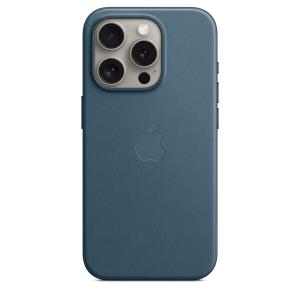 MT4Q3ZM/A APPLE - Back cover for mobile phone - MagSafe compatibility - FineWoven - pacific blue - for iPhone 15 Pro