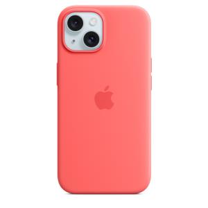 MT0V3ZM/A APPLE - Back cover for mobile phone - MagSafe compatibility - silicone - guava - for iPhone 15