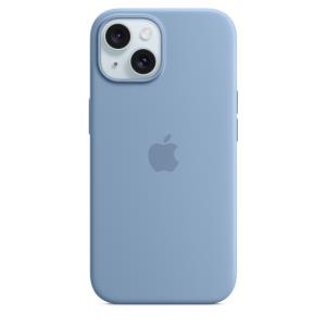 MT0Y3ZM/A APPLE - Back cover for mobile phone - MagSafe compatibility - silicone - winter blue - for iPhone 15