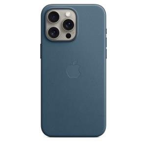 MT4Y3ZM/A APPLE - Back cover for mobile phone - MagSafe compatibility - FineWoven - pacific blue - for iPhone 15 Pro Max