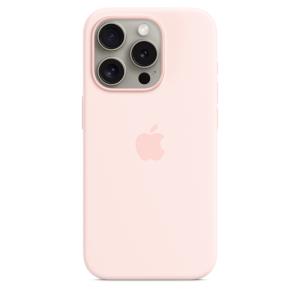 MT1F3ZM/A APPLE - Back cover for mobile phone - MagSafe compatibility - silicone - Light Pink - for iPhone 15 Pro