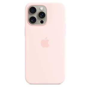 MT1U3ZM/A APPLE - Back cover for mobile phone - MagSafe compatibility - silicone - Light Pink - for iPhone 15 Pro Max