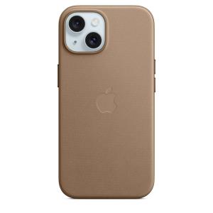 MT3C3ZM/A APPLE - Back cover for mobile phone - MagSafe compatibility - microtwill, FineWoven - taupe - for iPhone 15