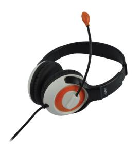 2EDU-AE55US-BORG AVID TECHNOLOGY INC. AE-55 Headset with USB-A Plug in Orange