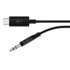 F7U079BT03-BLK BELKIN USB C 3.5mm Audio Cable Black