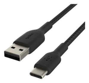 USB-A TO USB-C BRAIDED 0.15M BLACK thumbnail