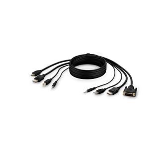 F1DN2CC-DHPP6T BELKIN CORPORATION TAA Dual-Head DVI-D to HDMI and DP to DP KVM Combo Cable  1.8m