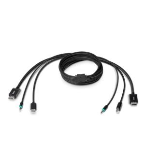 F1D9019B06T BELKIN TAA DP to DP KVM Combo Cable 1.8m