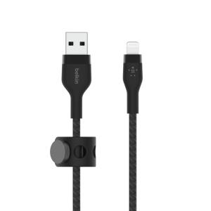 USB-A TO LTGBRAIDED SILICON 2M BLK thumbnail